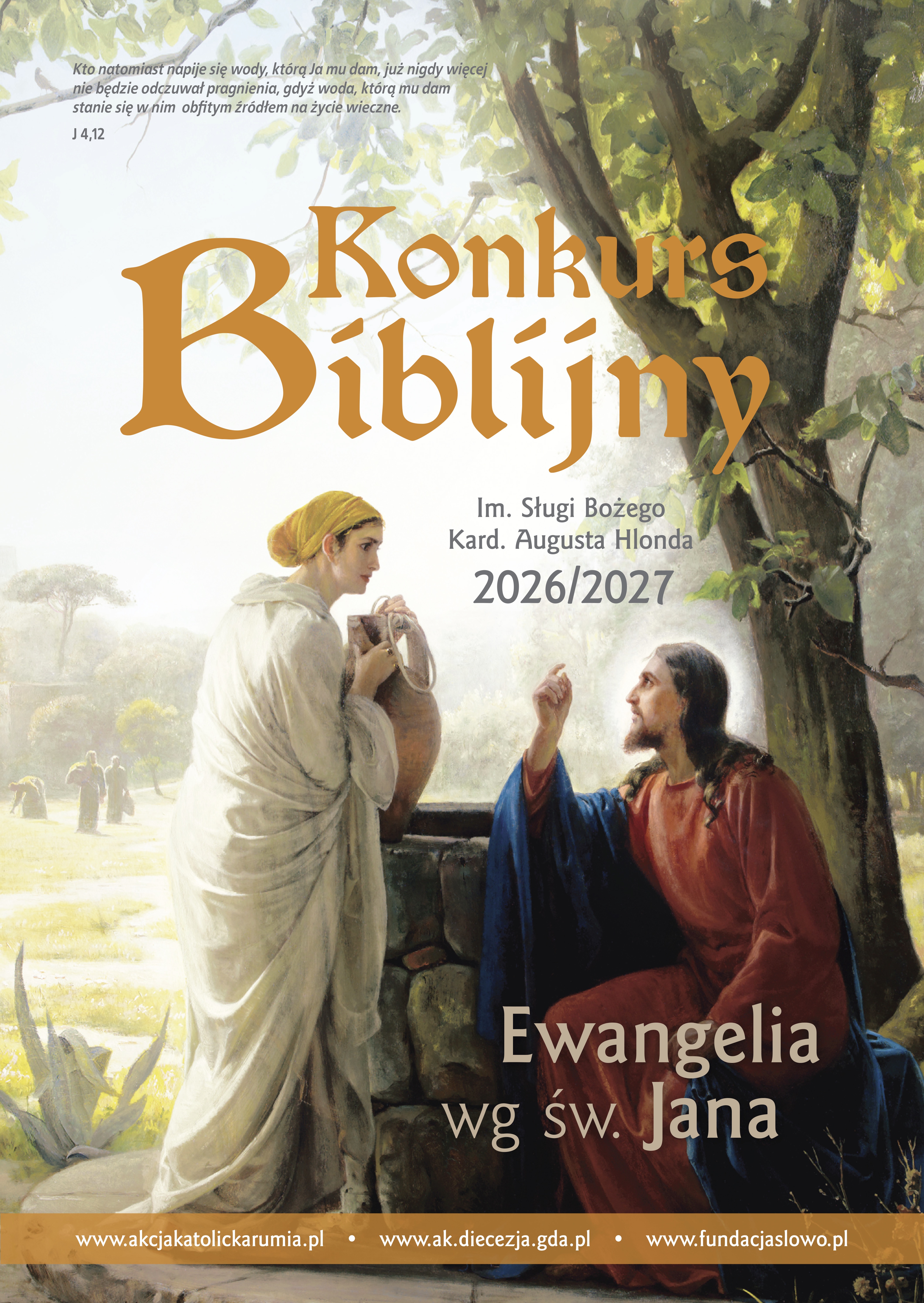 Plakat Konkurs Biblijny Ewangelia Jana-2026-2027